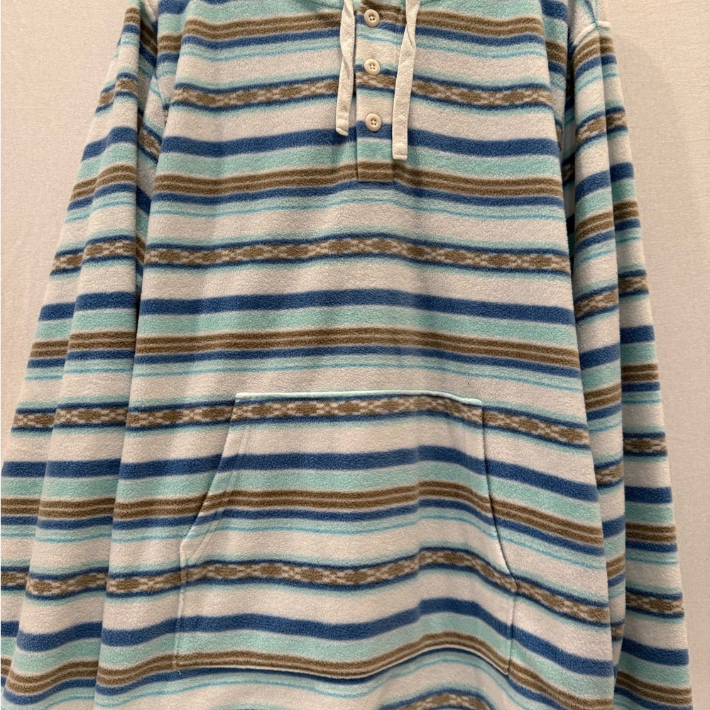 Striped Blue and Brown Pullover